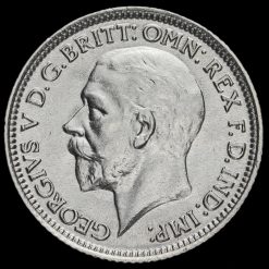 1928 George V Silver Sixpence Obverse