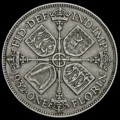 1932 George V Silver Florin Reverse