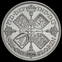 1933 George V Silver Florin Reverse