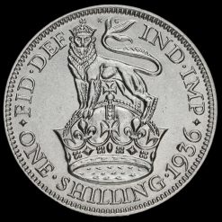 1936 George V Silver Shilling Reverse