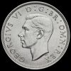 1937 George VI Silver Two Shilling Coin / Florin Obverse