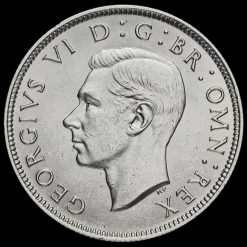 1937 George VI Silver Two Shilling Coin / Florin Obverse