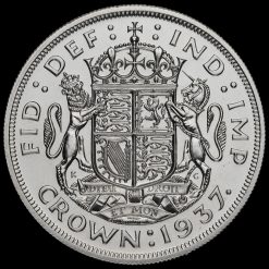 1937 George VI Coronation Silver Proof Crown Reverse