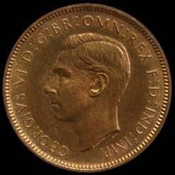 1937 George VI Proof Farthing Obverse