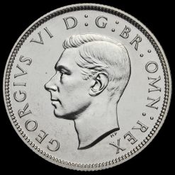 1937 George VI Silver Proof Two Shilling Coin / Florin Obverse