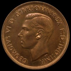 1937 George VI Bronze Proof Penny Obverse