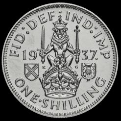 1937 George VI Silver Proof Scottish Shilling Reverse
