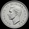 1937 George VI Silver Proof Sixpence Obverse