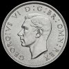 1938 George VI Silver Two Shilling Coin / Florin Obverse