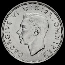 1939 George VI Silver Half Crown Obverse