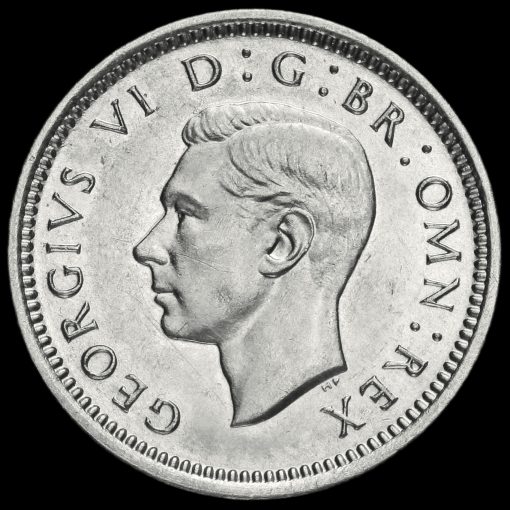 1943 George VI Silver Threepence Obverse
