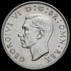 1945 George VI Silver Two Shilling Coin / Florin Obverse