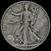 USA 1945 Walking Liberty Silver Half Dollar Obverse