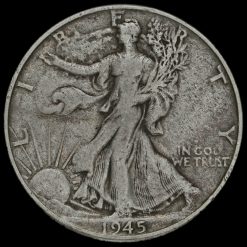 USA 1945 Walking Liberty Silver Half Dollar Obverse