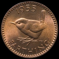 1955 Elizabeth II Farthing Reverse