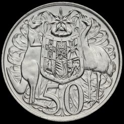 Australia 1966 Elizabeth II Silver 50 Cents Reverse