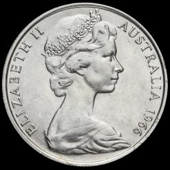 50 x Australia 1966 Elizabeth II .800 Silver 50 Cents Bullion Investment Coins Obverse