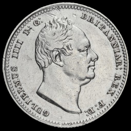 1834 William IV Milled Silver Shilling Obverse