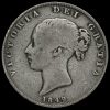 1849 Queen Victoria Young Head Silver Half Crown Obverse
