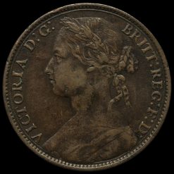 1880 Queen Victoria Bun Head Penny Obverse