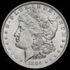 USA 1884 Silver Morgan Dollar Obverse