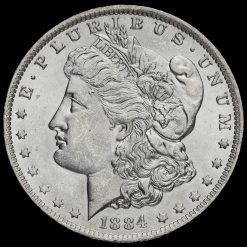USA 1884 Silver Morgan Dollar Obverse