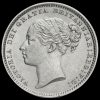 1885 Queen Victoria Young Head Silver Shilling Obverse
