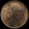1886 Queen Victoria Bun Head Halfpenny Obverse