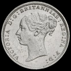 1886 Queen Victoria Young Head Silver Threepence Obverse