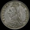 1887 Queen Victoria Jubilee Head Silver Half Crown Obverse