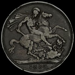 1889 Queen Victoria Jubilee Head Silver Crown Reverse