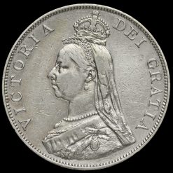 1889 Queen Victoria Jubilee Head Silver Double Florin Obverse