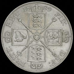 1889 Queen Victoria Jubilee Head Silver Double Florin Reverse