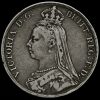 1890 Queen Victoria Jubilee Head Silver Crown Obverse
