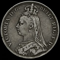 1890 Queen Victoria Jubilee Head Silver Crown Obverse