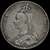 1890 Queen Victoria Jubilee Head Silver Crown Obverse