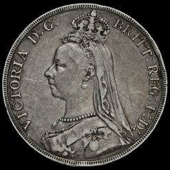 1890 Queen Victoria Jubilee Head Silver Crown Obverse