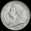 1893 Queen Victoria Veiled Head Silver Sixpence Obverse