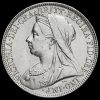 1898 Queen Victoria Veiled Head Silver Florin Obverse