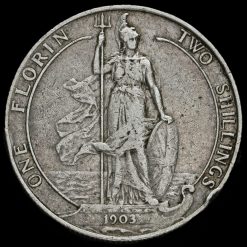 1903 Edward VII Silver Florin Reverse