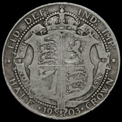 1903 Edward VII Silver Half Crown Reverse
