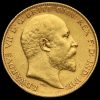 1907 Edward VII Gold Half Sovereign Obverse