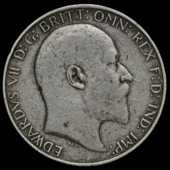 1908 Edward VII Silver Florin Obverse