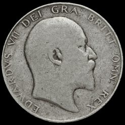 1908 Edward VII Silver Half Crown Obverse