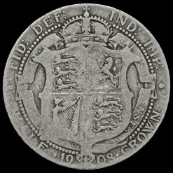 1908 Edward VII Silver Half Crown Reverse