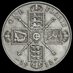 1912 George V Silver Florin Reverse