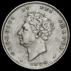 1826 George IV Milled Silver Shilling Obverse
