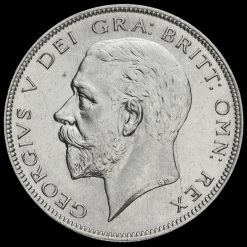 1928 George V Silver Half Crown Obverse