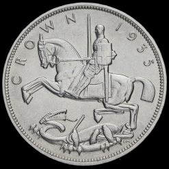 1935 King George V Rocking Horse Silver Jubilee Crown Reverse