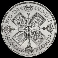 1936 George V Silver Florin Reverse